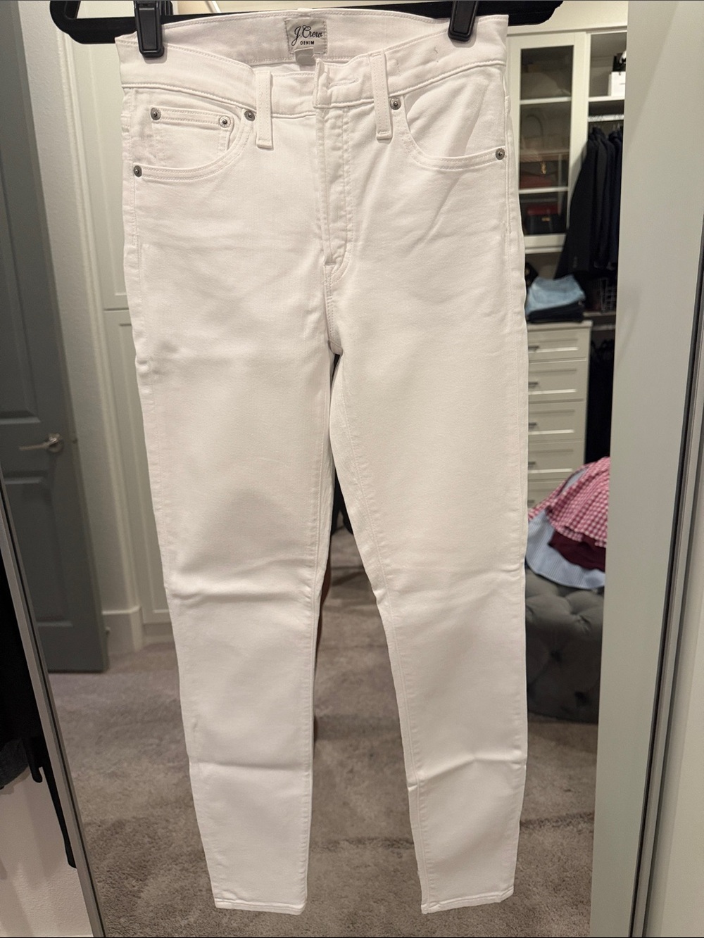 J. Crew Men’s Slim White Jeans